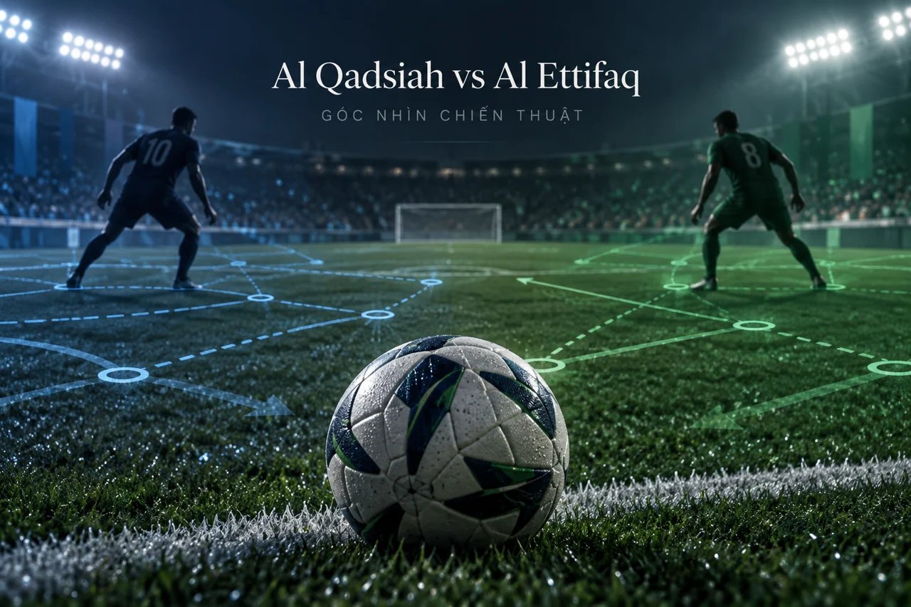 Ảnh minh họa góc nhìn chiến thuật: Al Qadsiah vs Al Ettifaq.