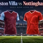Ảnh minh họa trận đấu Aston Villa vs Nottingham, không phải ảnh chụp trận đấu.