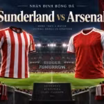 Ảnh minh họa trận đấu Sunderland vs Arsenal, không phải ảnh chụp trận đấu.
